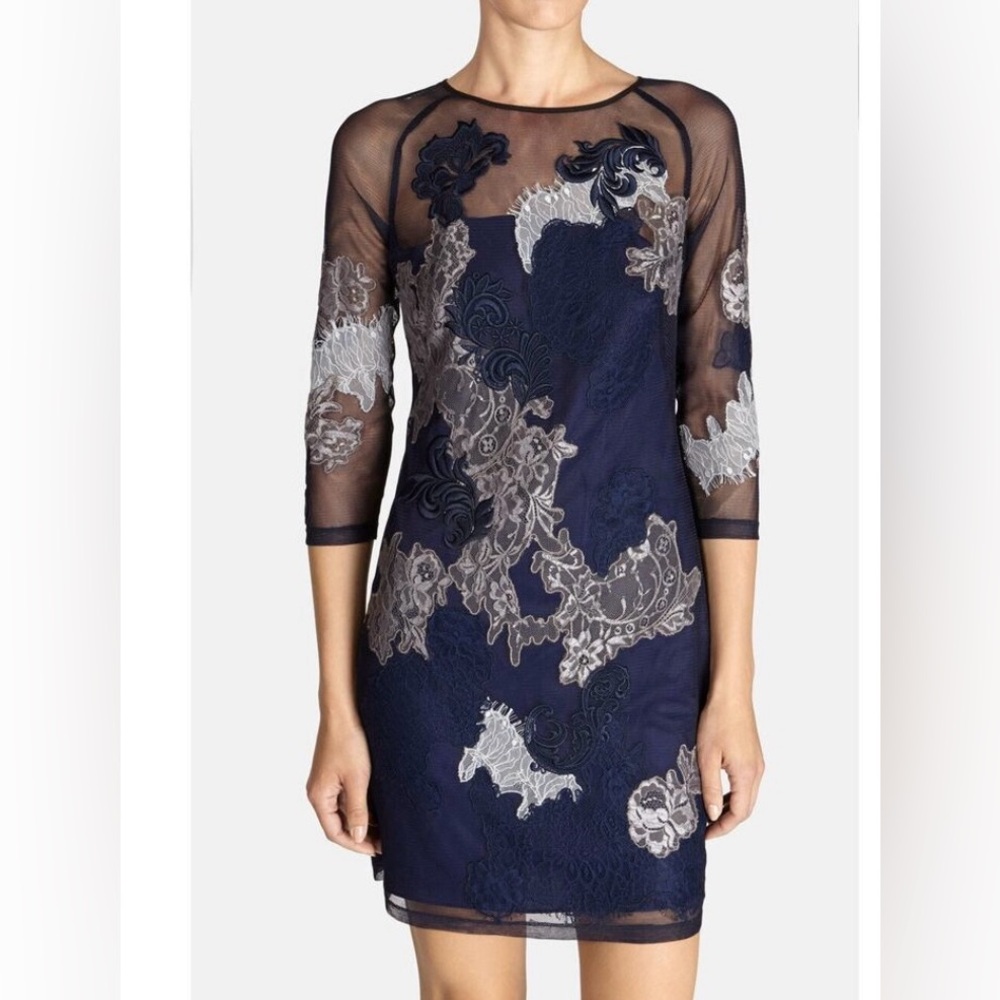 Karen Millen lace and mesh dress